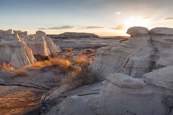 Bisti Wilderness Lower Wash Sunset