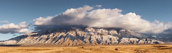 First Snow on the Sandias - Panorama I