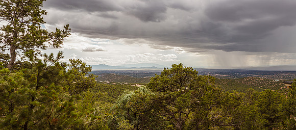 Monsoon Rains over Santa Fe
