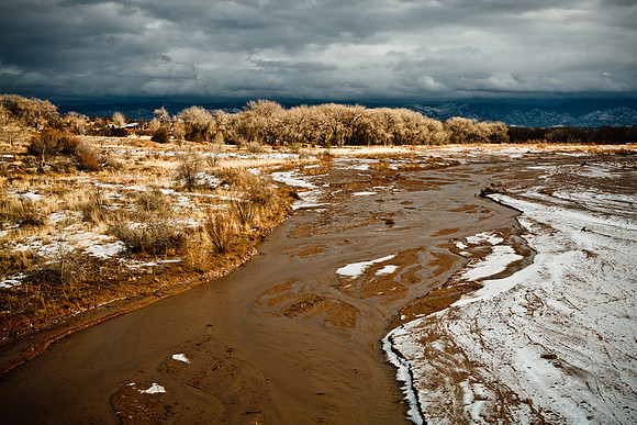 Tesuque River in Winter