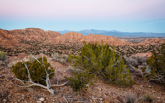 Chimayó  Badlands during Civil Twilight