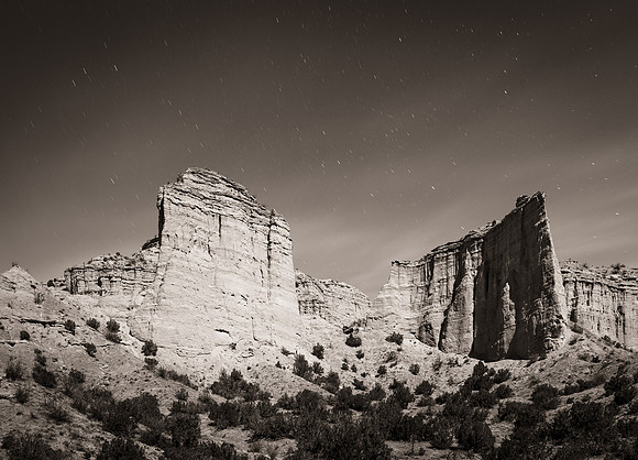 Chimayó Castles in Full Moonlight