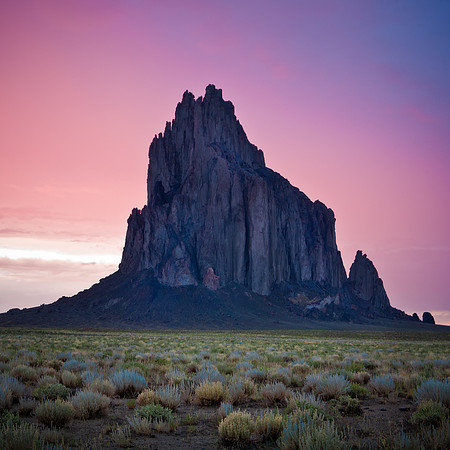 Shiprock Sunset