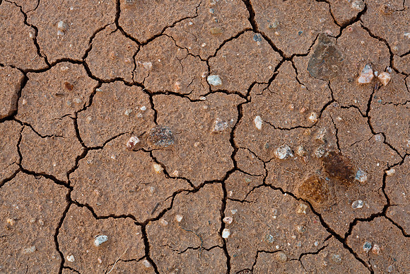 Pebbles on Dried Chimayó Mud