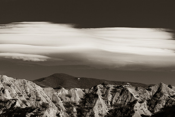 Lenticular Clouds over ChimayóBadlands