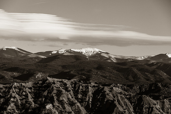 Lenticular Clouds over Santa Fe Baldy