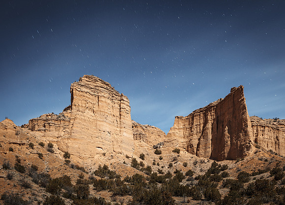 Chimayo Castles in Full Moonlight