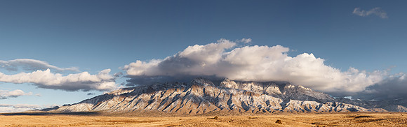 First Snow on the Sandias - Panorama I
