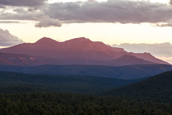 Isleta Atmosphere Over Manzano Mountains