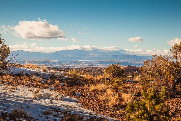 Jemez Mountains from Chimayó