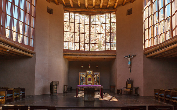 Christ in the Desert Monastery Chapel Interior