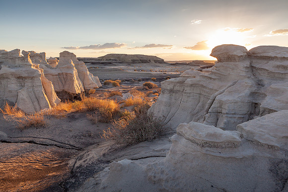 Bisti Wilderness Lower Wash Sunset