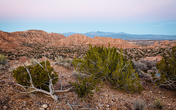 Chimayó  Badlands during Civil Twilight
