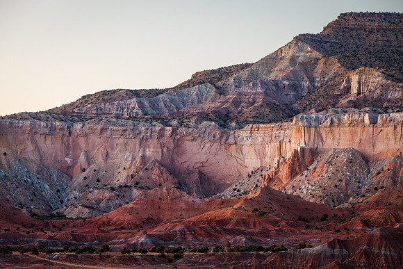 Ghost Ranch Cliffs at Nautical Dusk