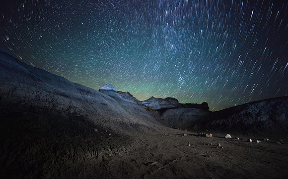 Polaris Above Bisti Badlands